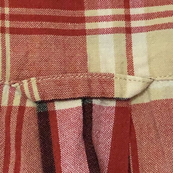 EUC Pendleton Plaid Button Down Orange M - Picture 4 of 5